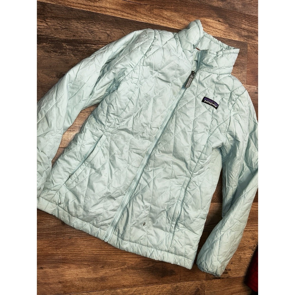 girls patagonia jacket puffer quilted size 10